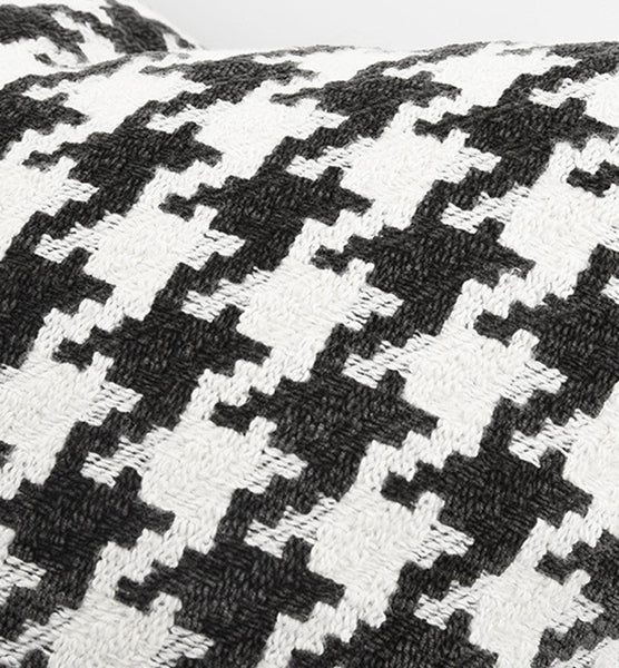 Decorative Pillows for Couch, Contemporary Throw Pillows for Living Room, Black and White Modern Sofa Pillows, Modern Square Pillows-ArtWorkCrafts.com