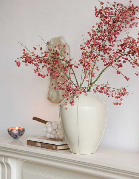 Centerpiece Ceramic Bouquet Vases, Porcelain Vases for Modern Home Decor, Large Contemporary Vases on Dining Table, Handmade Modern Flower Vase-ArtWorkCrafts.com