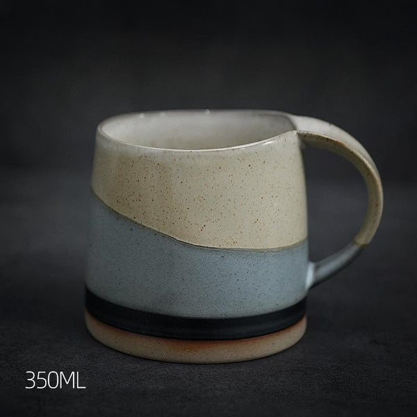 Large Pottery Coffee Cup, Handmade Coffee Cup, Ceramic Coffee Mug, Latte Coffee Cup, Large Tea Cup-ArtWorkCrafts.com