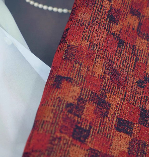 Large Modern Sofa Pillows, Red Decorative Throw Pillows for Couch, Large Decorative Throw Pillows, Contemporary Sofa Pillows for Interior Design-ArtWorkCrafts.com