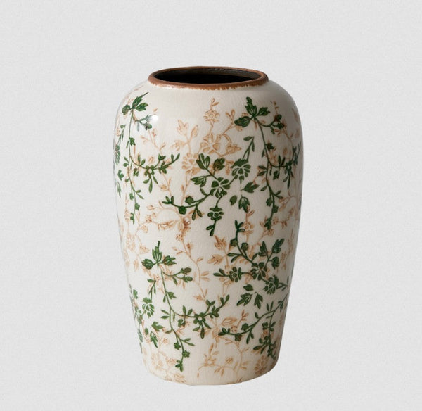 Ceramic Bouquet Vases, Porcelain Flower Vases, Rustic Flower Vases on Table, Dining Table Centerpiece, Handmade Water Holding Flower Vase-ArtWorkCrafts.com