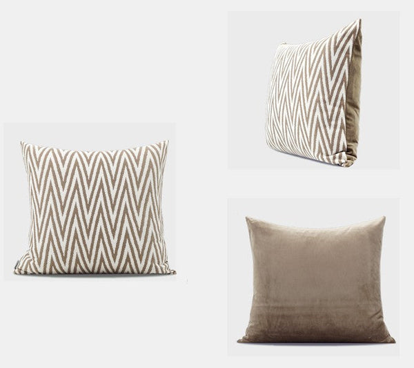 Geometric Modern Throw Pillows for Couch, Large Modern Throw Pillow for Interior Design, Contemporary Modern Sofa Pillows, Simple Decorative Throw Pillows-ArtWorkCrafts.com