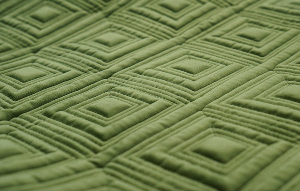 Large Square Modern Throw Pillows for Couch, Green Geometric Modern Sofa Pillows, Large Decorative Throw Pillows, Simple Throw Pillow for Interior Design-ArtWorkCrafts.com