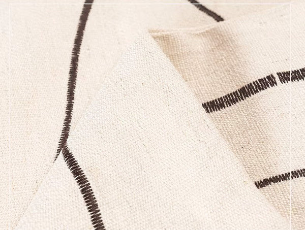 Geometric Square Modern Throw Pillows for Couch, Beige Decorative Throw Pillows, Large Contemporary Throw Pillow for Interior Design-ArtWorkCrafts.com