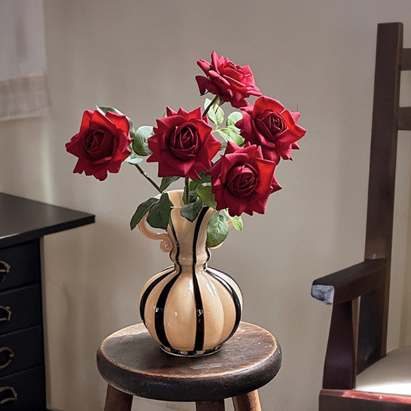 Creative Modern Vases for Living Room, Flower Vases on Table, Modern Glass Flower Vases, Glass Flower Vases, Handmade Glass Bud Vases-ArtWorkCrafts.com