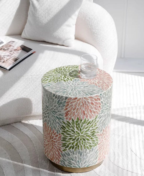 Unique Small End Table, Contemporary Small Sofa Side Table, Portable Casual Side Table, Creative Coffee Table, Shell Small Side Table-ArtWorkCrafts.com