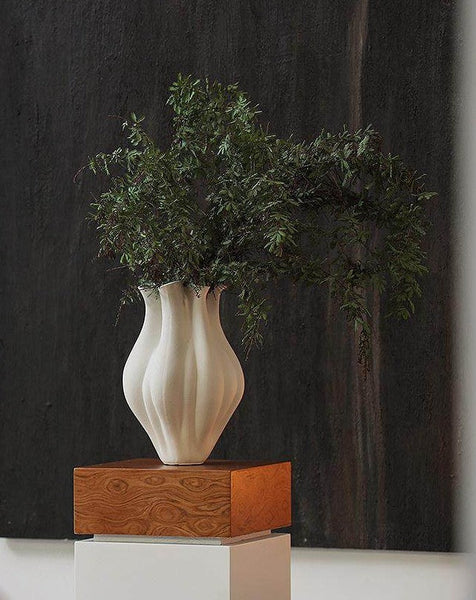 Unique Handmade Modern Flower Vase, Large Porcelain Vases for Modern Home Decor, Centerpiece Ceramic Bouquet Vases, Contemporary Vases on Dining Table-ArtWorkCrafts.com