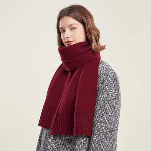 Wool Scarf for Women, Casual Scarf for Women, Fashion Designer Scarf, Cold Weather Scarf, Modern Winter Scarf, Soft Cashmere Scarf for Women-ArtWorkCrafts.com