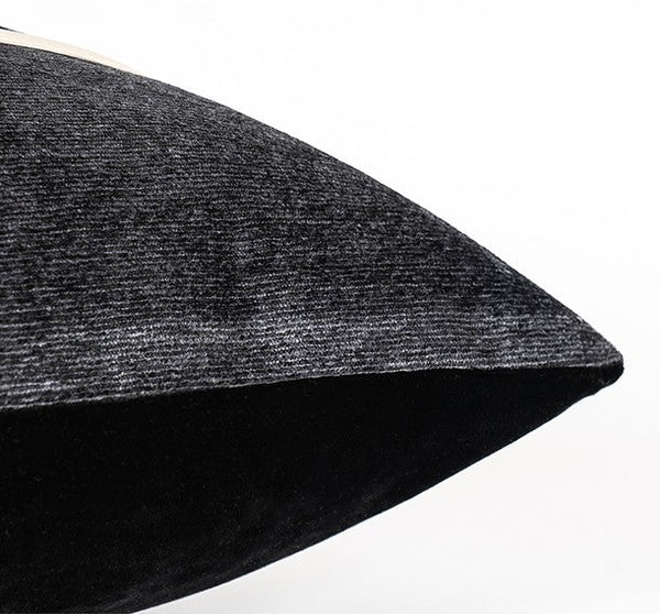 Contemporary Throw Pillow for Living Room, Modern Square Pillows, Abstract Black Throw Pillows for Couch, Simple Modern Sofa Throw Pillows-ArtWorkCrafts.com