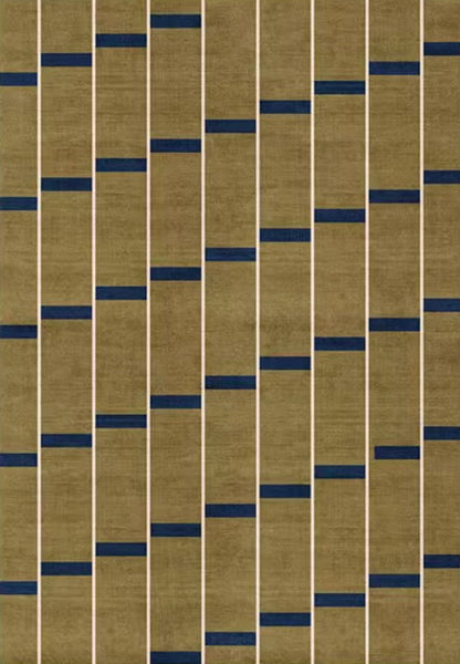 Large Modern Rugs for Living Room, Mid Century Modern Rugs for Bedroom, Abstract Geometric Modern Rugs, Green Modern Rugs for Dining Room-ArtWorkCrafts.com