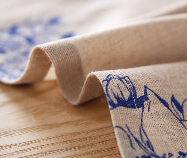 Wedding Tablecloth, Dining Room Flower Table Cloths, Large Rectangular Table Covers for Kitchen, Farmhouse Table Cloth, Square Tablecloth for Round Table-ArtWorkCrafts.com