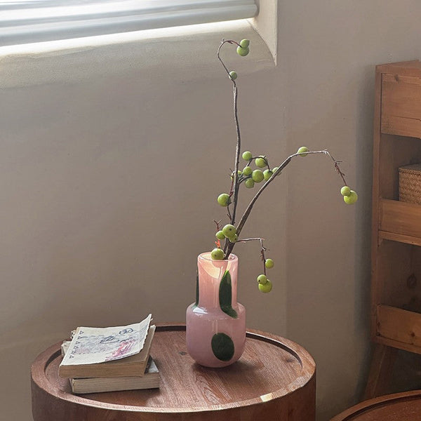 Handmade Glass Bud Vases, Flower Vases on Table, Vintage Small Glass Flower Vases, Water Holding Flower Vases