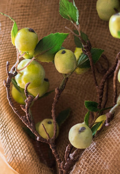 Beautiful Modern Flower Arrangement Ideas for Home Decoration, Apple Branch, Fruit Branch, Table Centerpiece, Simple Artificial Floral for Dining Room-ArtWorkCrafts.com