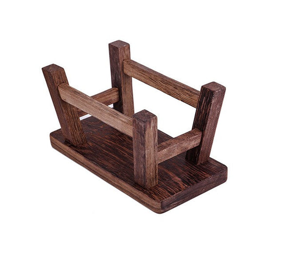 Shoe-changing Stool, Solid Wood low Stool, Wenge Wood Stool, Children's Wooden Stool, Sofa Stool, Dining Table Stool-ArtWorkCrafts.com