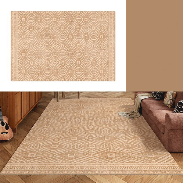 Bedroom Floor Rugs, Geometric Contemporary Rugs for Dining Room, Extra Large Modern Rugs for Living Room, Oversized Modern Rug for Living Room-ArtWorkCrafts.com