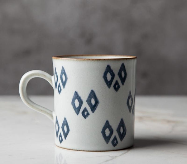 Pottery Tea Cup, Large Capacity Coffee Cup, 10 oz Cappuccino Coffee Mug, Handmade Pottery Coffee Cup-ArtWorkCrafts.com