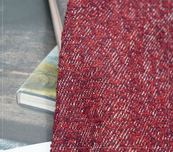 Large Abstract Throw Pillows for Couch, Contemporary Throw Pillow for Living Room, Red Modern Square Pillows, Modern Sofa Throw Pillows-ArtWorkCrafts.com