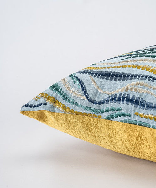 Square Modern Pillows for Couch, Contemporary Modern Sofa Pillows, Decorative Throw Pillows for Bedroom, Large Throw Pillow for Living Room-ArtWorkCrafts.com