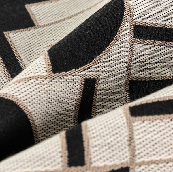 Geometric Contemporary Pillows, Abstract Decorative Throw Pillows, Square Modern Throw Pillows for Couch, Large Simple Throw Pillow for Interior Design-ArtWorkCrafts.com