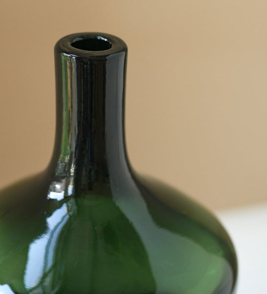 Decorative Glass Vase, Mid Century Glass Vases, Handmade Modern Vases for Bedroom, Centerpiece Contemporary Vases on Table, Modern Glass Vase for Flowers-ArtWorkCrafts.com