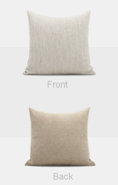 Modern Decorative Pillow Covers, Beige Modern Sofa Cushion, Large Decorative Throw Pillows for Living Room, Contemporary Modern Pillows for Couch-ArtWorkCrafts.com