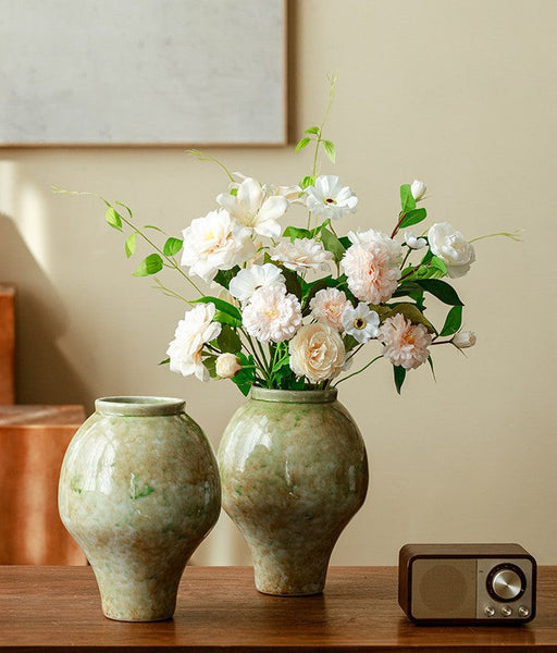 Flower Vases on Table, Centerpiece Ceramic Bud Vases, Porcelain Flower Vases, Handmade Water Holding Flower Vase-ArtWorkCrafts.com