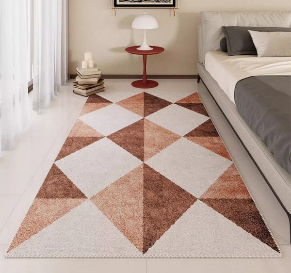Modern Rugs for Living Room, Modern Area Rugs under Sofa, Abstract Contemporary Rugs for Bedroom, Dining Room Floor Rugs, Modern Carpets for Office-ArtWorkCrafts.com