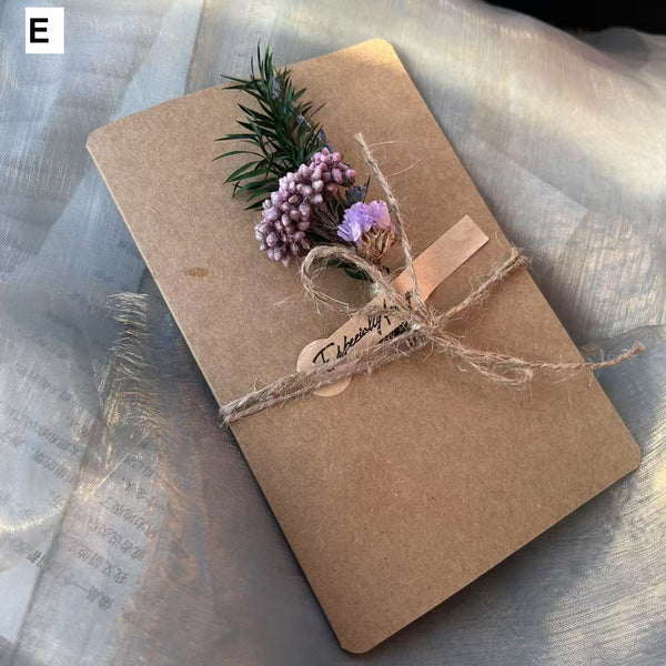 Unique Anniversary Greeting Card, Creative Birthday Greeting Card, Beautiful Valentine's Day Greeting Card, Wedding Greeting Card, Original Handmade Dried Flower Greeting Cards-ArtWorkCrafts.com
