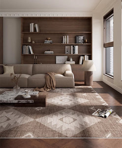 Large Modern Rugs for Living Room, Contemporary Abstract Rugs under Dining Room Table, Mid Century Modern Rugs for Bedroom-ArtWorkCrafts.com