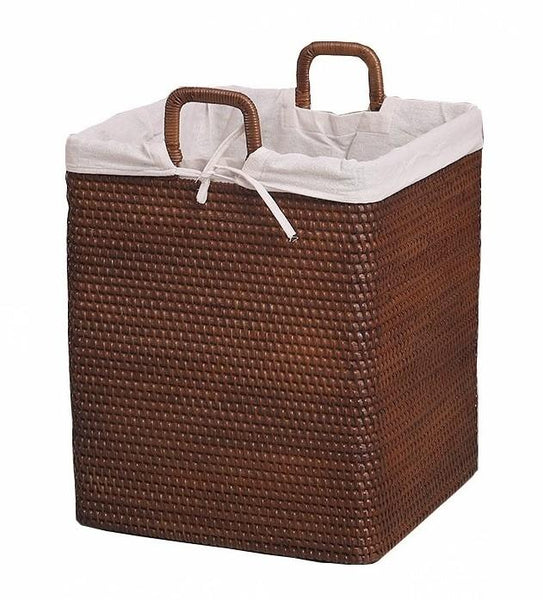 Large Storage Baskets for Bathroom, Rectangular Storage Baskets, Rattan Storage Baskets, Laundry Storage Baskets, Storage Baskets for Clothes-ArtWorkCrafts.com