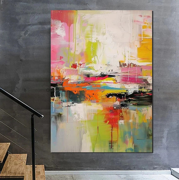 Simple Painting Ideas, Hand Painted Wall Painting, Extra Large Paintings for Living Room, Modern Abstract Art for Bedroom, Abstract Acrylic Wall Painting-ArtWorkCrafts.com