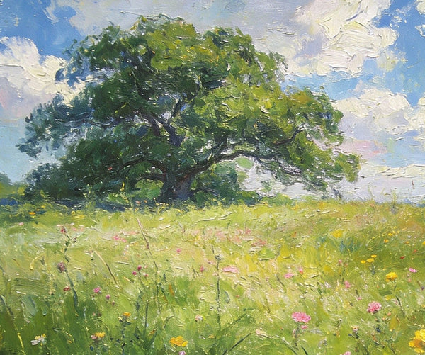 Hand Painted Canvas Art, The Wild in Full Bloom of Spring, Original Wall Paintings, Original Artwork Small Paintings, Small Landscape Paintings, On Canvas Small Paintings-ArtWorkCrafts.com