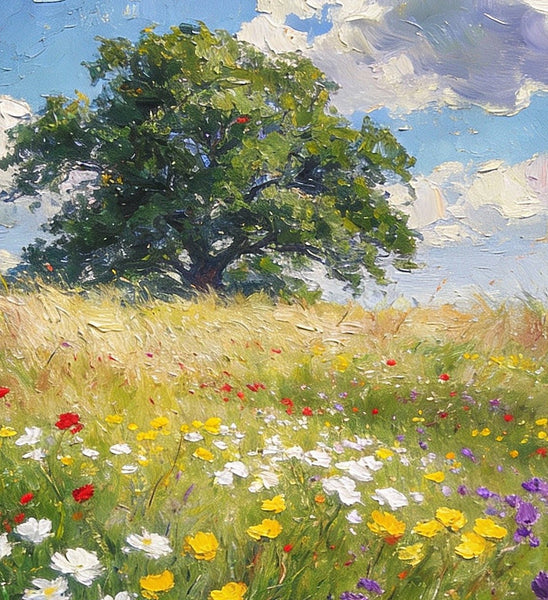 On Canvas Small Paintings, Spring Awakens the Wild, Hand Painted Canvas Art, Small Landscape Paintings, Original Oil Paintings, Small Wall Art Paintings-ArtWorkCrafts.com