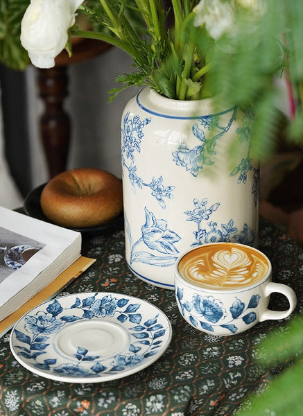 Traditional Tea Cup Set, Porcelain Tea Cups, Floral Tea Cup Set, Classic British Tea Cups, Elegant Tea Cup With Saucer, Ceramic Tea Cup with Saucer, Tea Cup Set, Vintage Tea Cup Set, Modern Ceramic Cups-ArtWorkCrafts.com