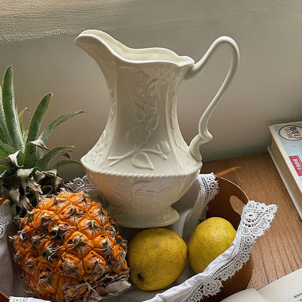 Small Flower Vases on Table, Rustic Porcelain Flower Vases, Ceramic Bud Vases, Handmade Water Holding Flower Vases-ArtWorkCrafts.com