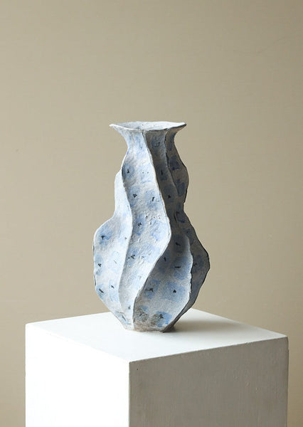 Centerpiece Ceramic Bouquet Vases, Elegant Handmade Modern Flower Vase, Porcelain Vases for Modern Home Decor, Contemporary Vases on Dining Table-ArtWorkCrafts.com