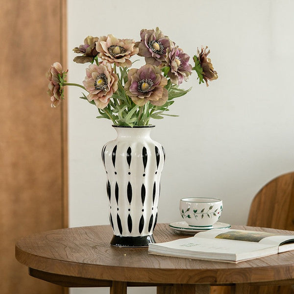 Handmade Bouquet Ceramic Vases, Modern Flower Vases on Table, Porcelain Flower Vases, Water Holding Flower Vases-ArtWorkCrafts.com