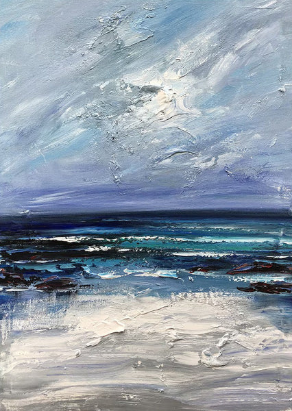 Extra Large Abstract Paintings on Canvas, Abstract Landscape Paintings for Bedroom, Hand Painted Abstract Painting, Bedroom Wall Art Ideas-ArtWorkCrafts.com
