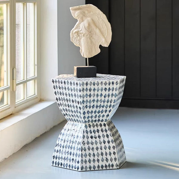 Small End Table, Modern Side Table, Bedside Small Side Table, Contemporary Bedside Table, Shell Small Sofa Side Table, Portable Casual Side Table, Creative Coffee Table, Contemporary Side Table-ArtWorkCrafts.com