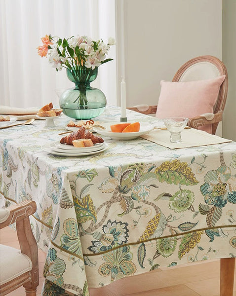 Rustic Table Covers for Kitchen, Large Rectangle Tablecloth for Dining Room Table, Country Farmhouse Tablecloth, Square Tablecloth for Round Table-ArtWorkCrafts.com