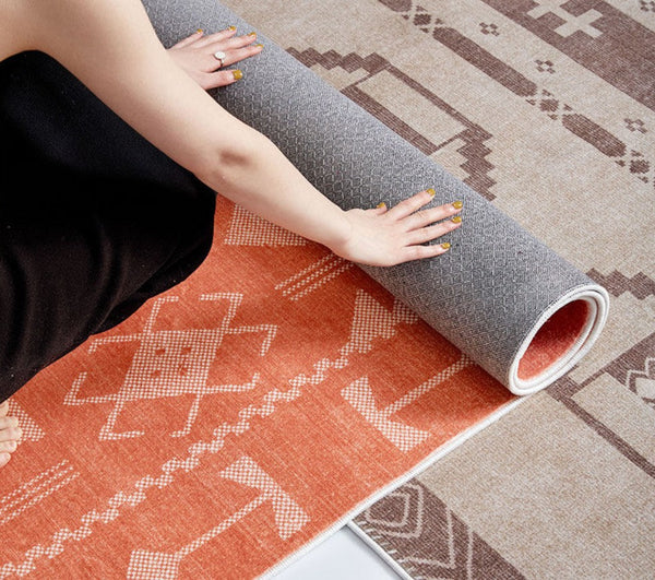 Modern Rugs for Living Room, Mid Century Area Rugs for Bedroom, Large Contemporary Area Rugs for Dining Room-ArtWorkCrafts.com