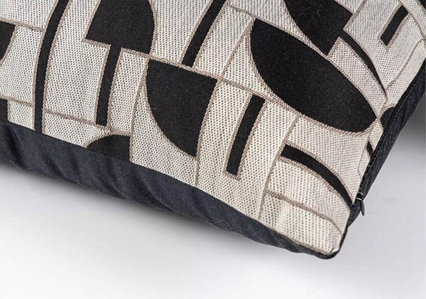 Geometric Contemporary Pillows, Abstract Decorative Throw Pillows, Square Modern Throw Pillows for Couch, Large Simple Throw Pillow for Interior Design-ArtWorkCrafts.com