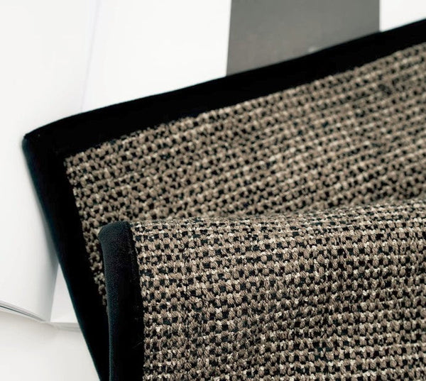 Large Grey Black Decorative Throw Pillows, Contemporary Square Modern Throw Pillows for Couch, Large Modern Sofa Pillows, Simple Throw Pillow for Interior Design-ArtWorkCrafts.com