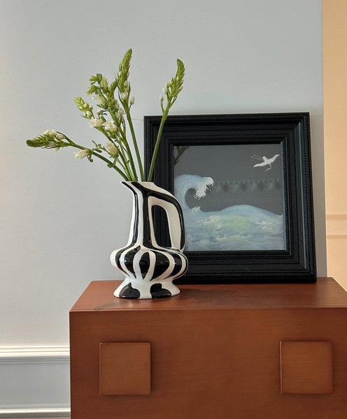 Porcelain Bud Vases, Handmade Water Holding Flower Vases, Modern Ceramic Flower Vases, Small Flower Vases on Table-ArtWorkCrafts.com