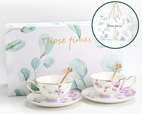 Elegant Coffee Cup, Porcelain Coffee Cup, Ceramic Tea Cup Set, Luxury Tea Cup with Saucer, Porcelain Tea cups, British Tea Cup Set, Afternoon Tea Cup with Saucer Set-ArtWorkCrafts.com