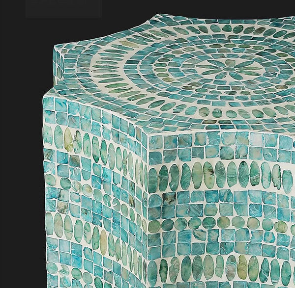 Contemporary Side Table, Contemporary Bedside Table, Bedside Small Side Table, Shell Small Sofa Side Table, Modern Side Table, Small End Table, Portable Casual Side Table, Creative Coffee Table-ArtWorkCrafts.com
