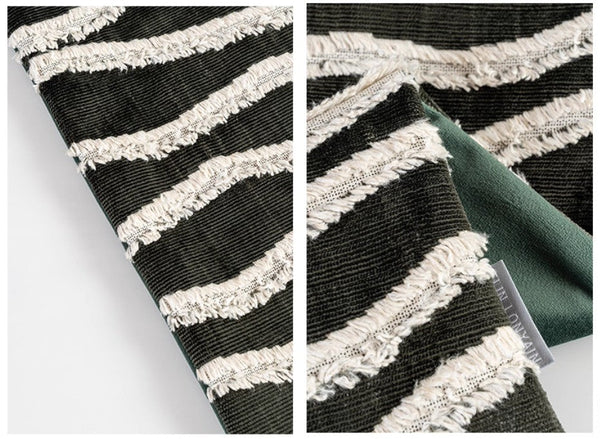 Large Simple Throw Pillow for Bedroom, Contemporary Pillows, Abstract Decorative Throw Pillows, Green Square Modern Throw Pillows for Couch-ArtWorkCrafts.com