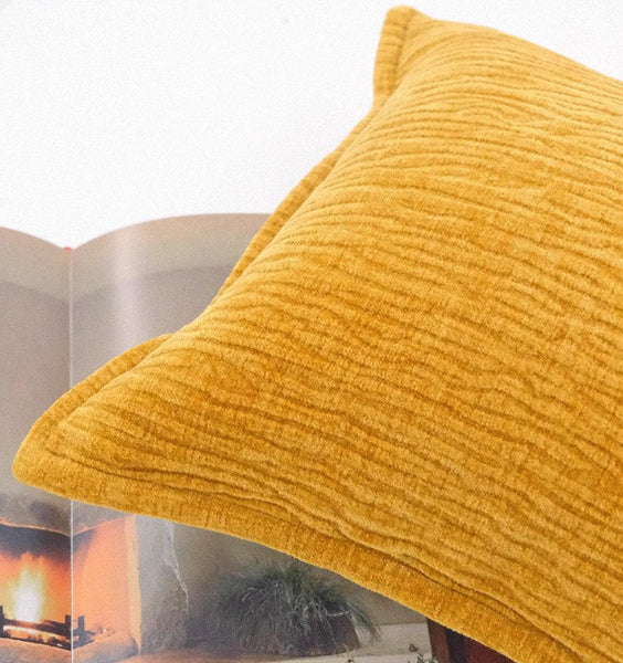 Contemporary Modern Pillows for Couch, Large Modern Sofa Cushion, Yellow Decorative Pillow Covers, Simple Decorative Throw Pillows for Living Room-ArtWorkCrafts.com