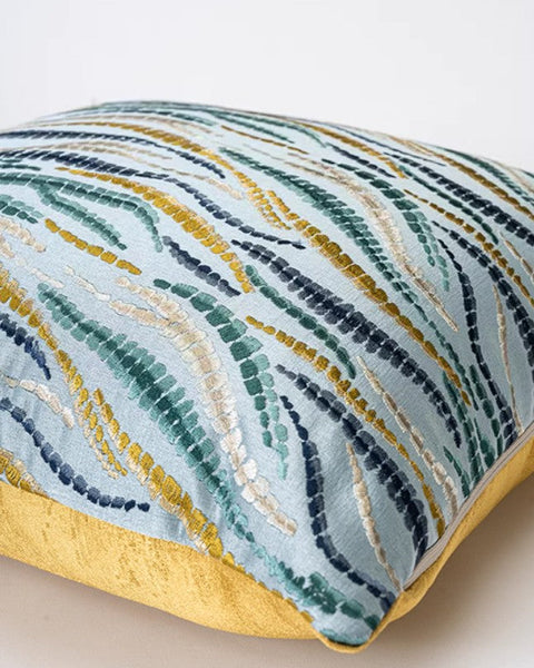 Square Modern Pillows for Couch, Contemporary Modern Sofa Pillows, Decorative Throw Pillows for Bedroom, Large Throw Pillow for Living Room-ArtWorkCrafts.com