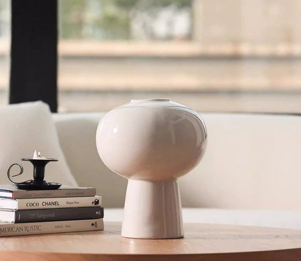 Contemporary Vases on Dining Table, Centerpiece Ceramic Bouquet Vases, Porcelain Vases for Modern Home Decor, Handmade Modern Flower Vase-ArtWorkCrafts.com